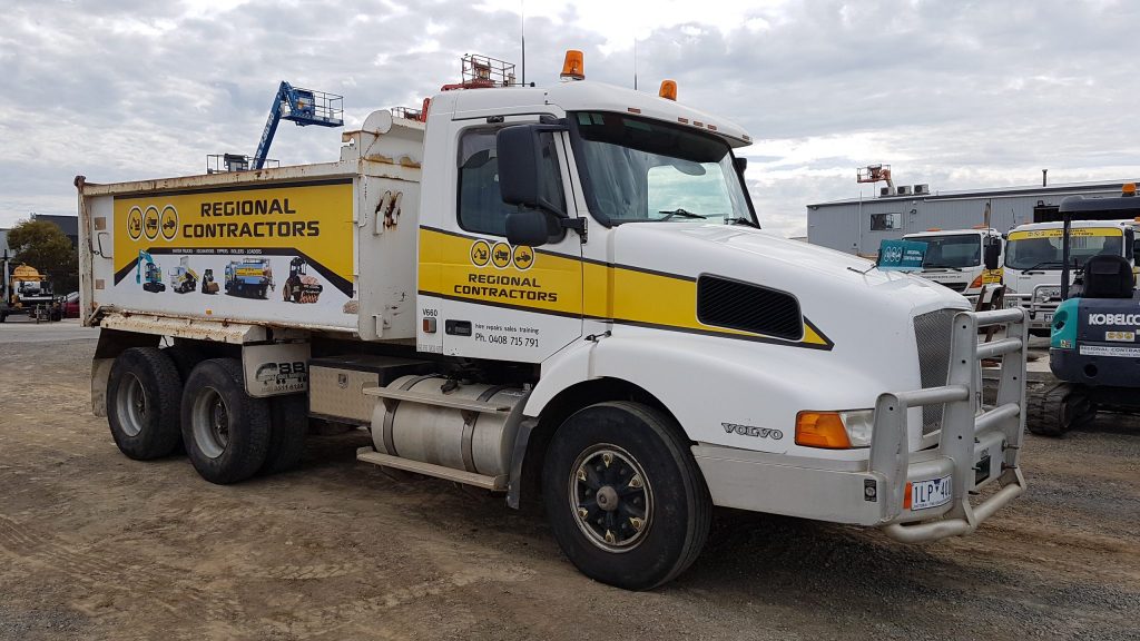 Tipper Trucks Regional Contractors Equipment Hire Ballarat & Apollo Bay Hire